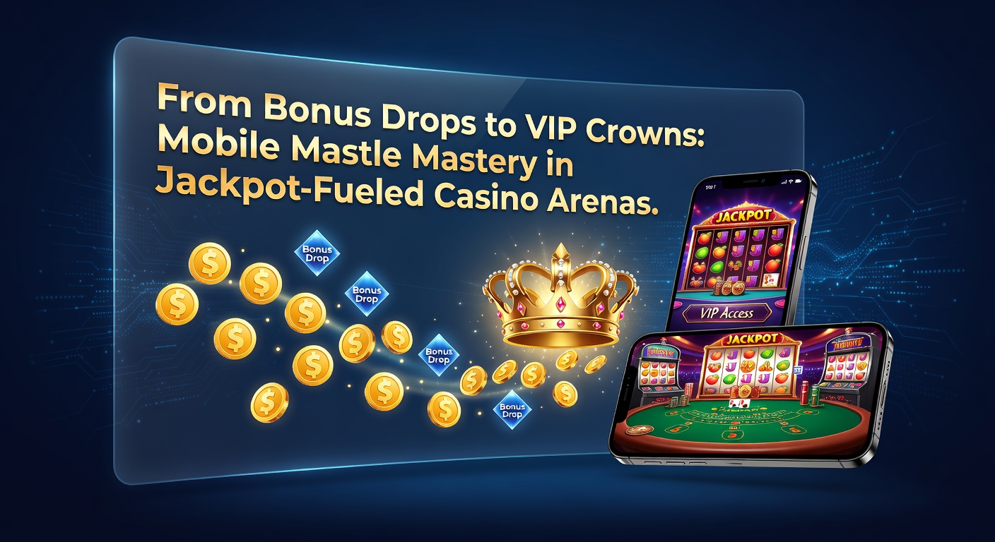 Close-up of a mobile VIP interface showing tiered crowns, loyalty points accumulating, and a jackpot wheel spinning on a sleek phone display