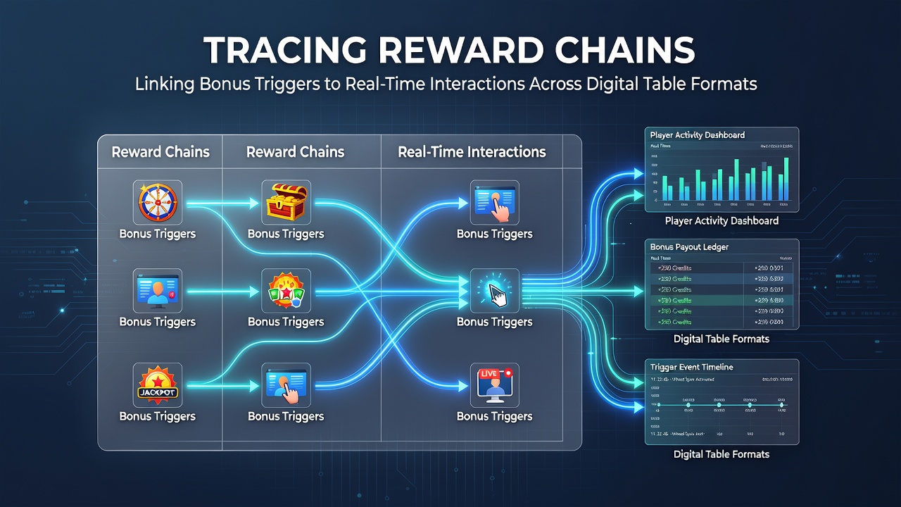 Digital table game interface showing bonus trigger notifications and real-time player interactions